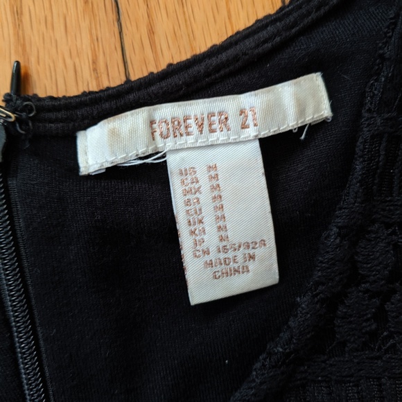 Lace Crochet Overlay Cut-Out A-Line Skater Dress - Picture 5 of 5